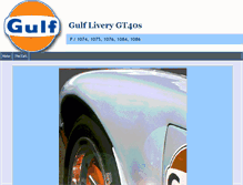 Tablet Screenshot of gt40gulfliverycars.com